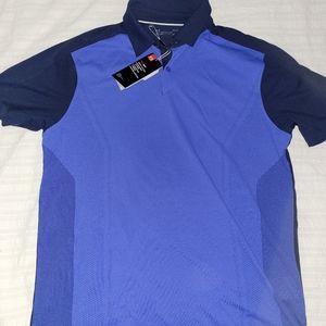 UNDER ARMOR Large Blue Polo